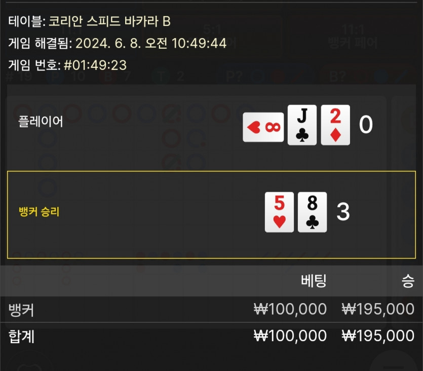 6/8 케이 바카라 후기 5(0)