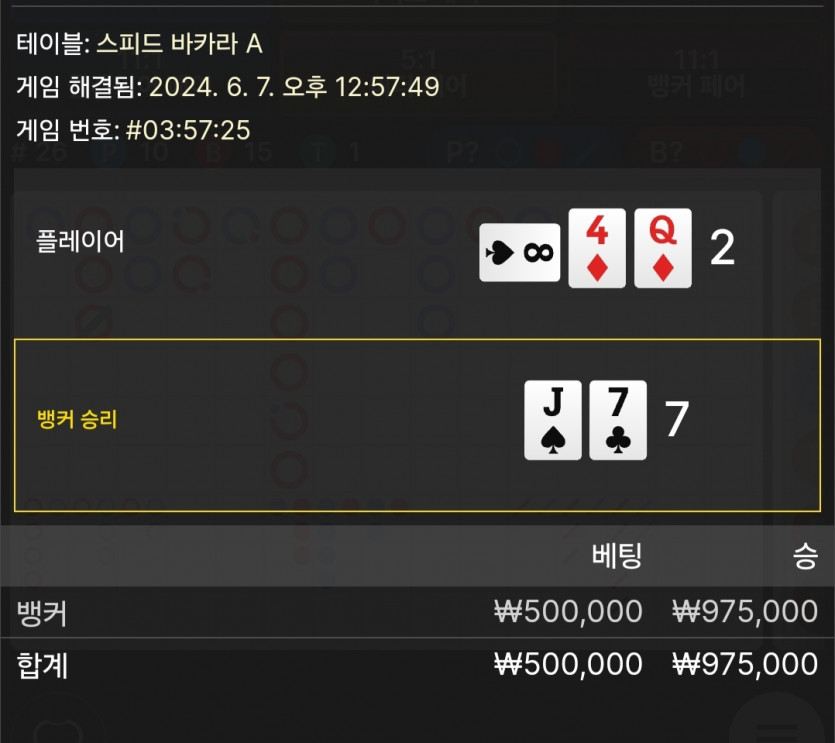 6/7 케이 바카라 후기 2(0)