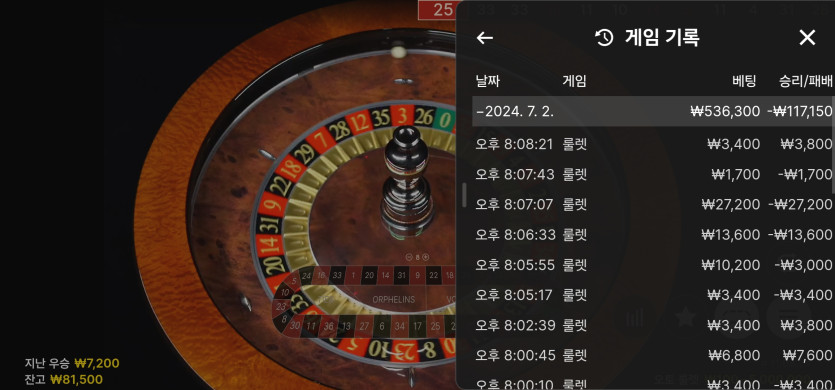 7/2 (5) K ㅗ(1)