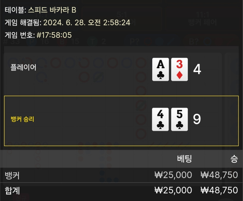 6/28 비제휴 바카라 후기(0)