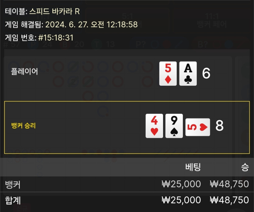 6/27 비제휴 바카라 후기(0)