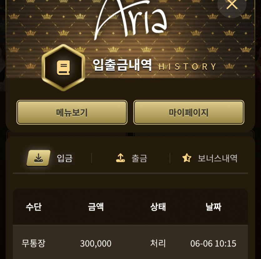 아리아카지노 후기(0)
