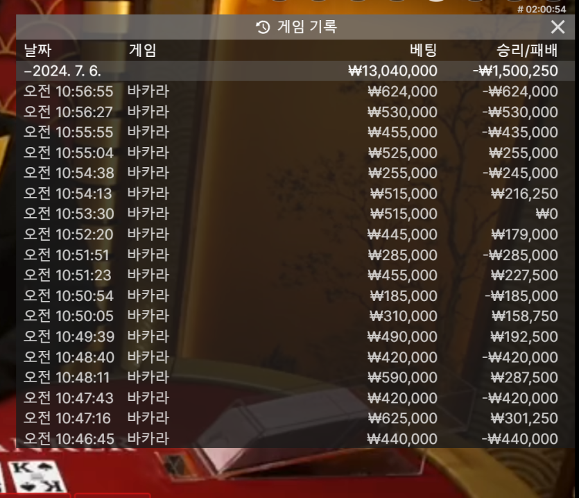 7/6 게임후기3(-150)(0)