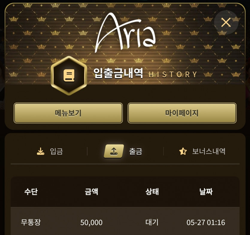 아리아 루징 후기(0)