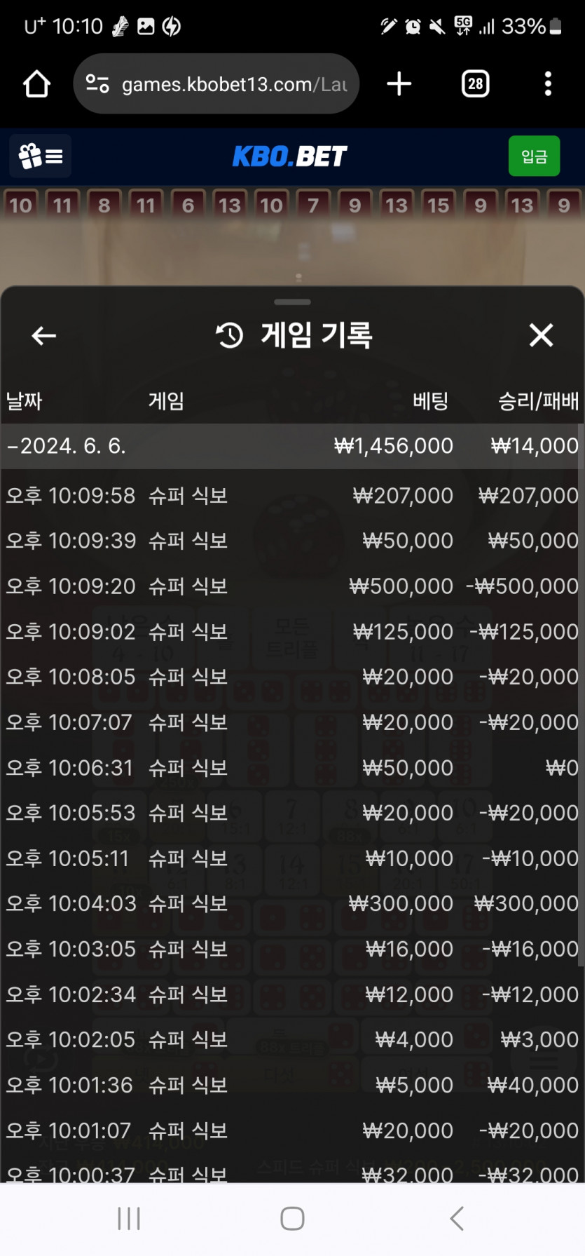 돌발 크보벳(0)