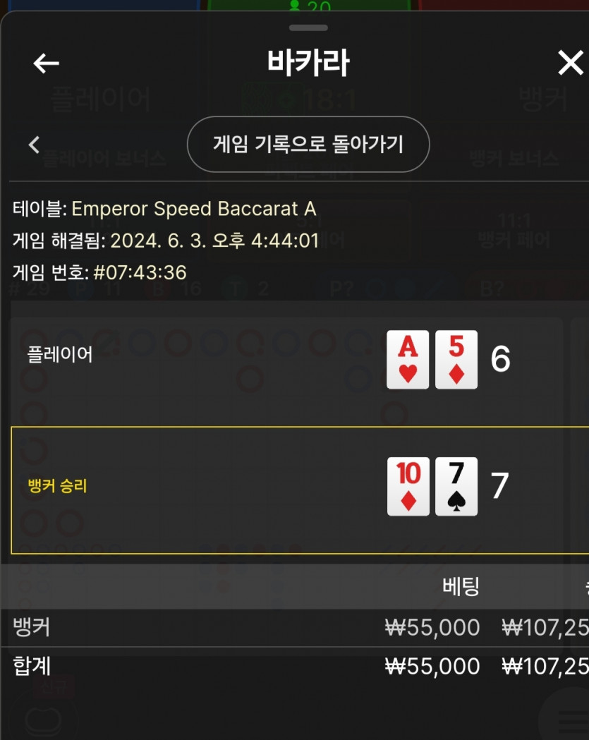6/3 비제휴 바카라 후기 8(0)