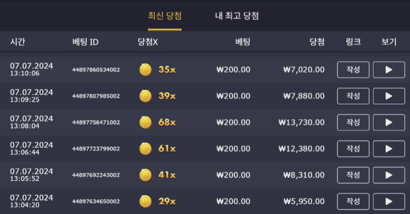 크보 슬롯(0)