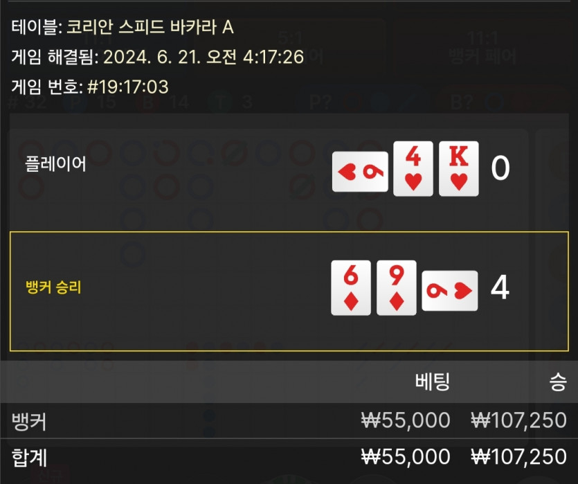 6/21 비제휴 바카라 후기(0)