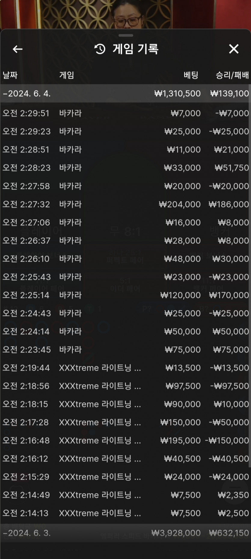 6/4 비제휴 바카라후기(0)