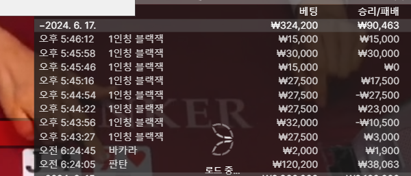 블랙잭 후기(0)