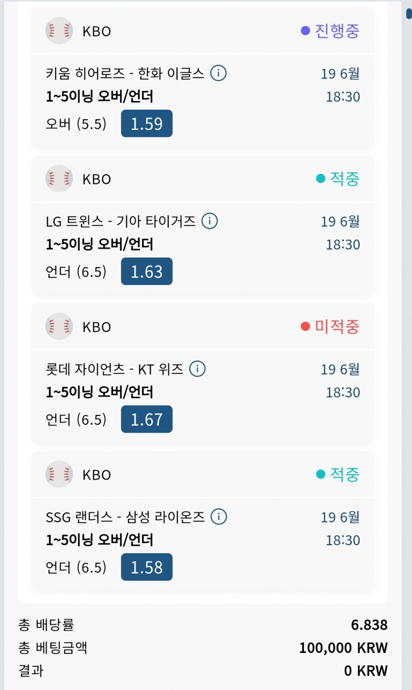 야구 미적 ㅠ(0)