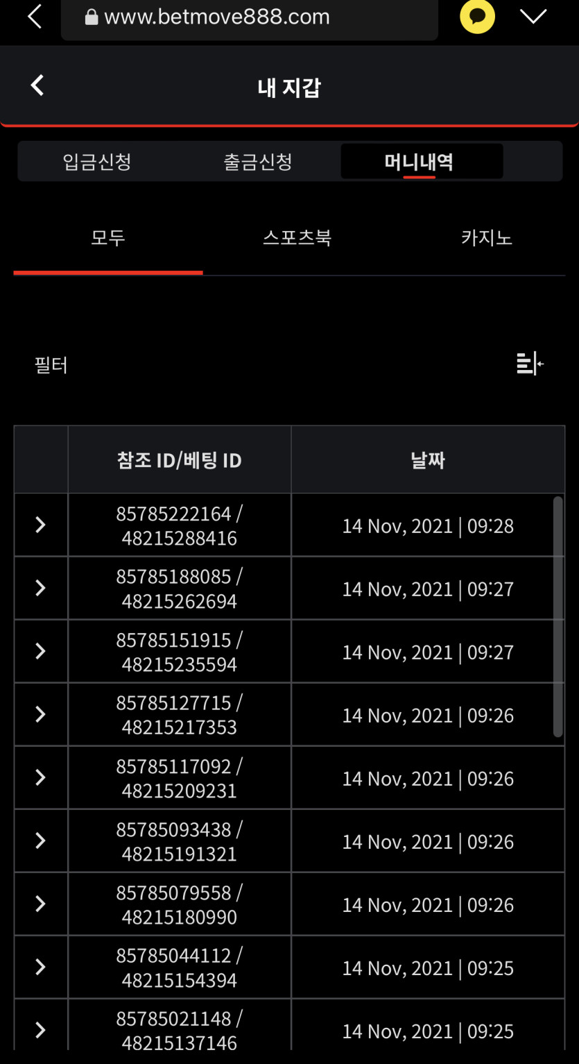 벳무브 후기(0)
