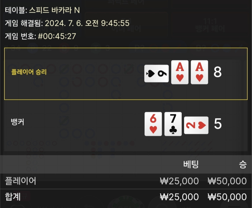 7/6 비제휴 바카라 후기 5(0)