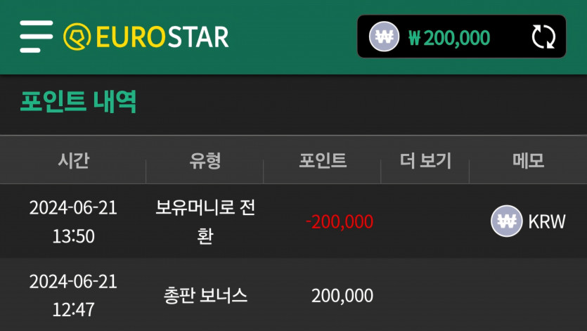 6/21 유로스타 포전^^(0)