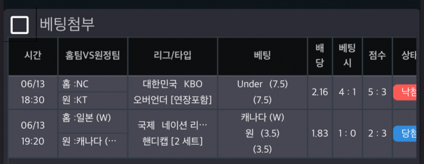 비제휴 스포츠 실시간 후기(2)