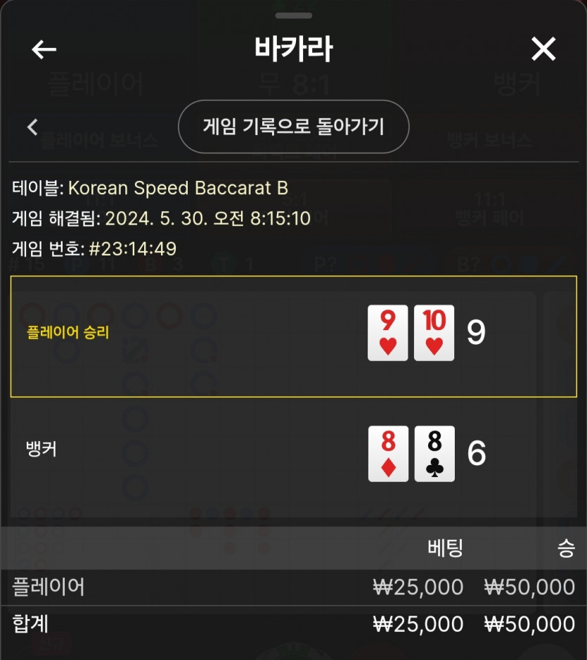 5/30 비제휴 바카라 후기 5(0)