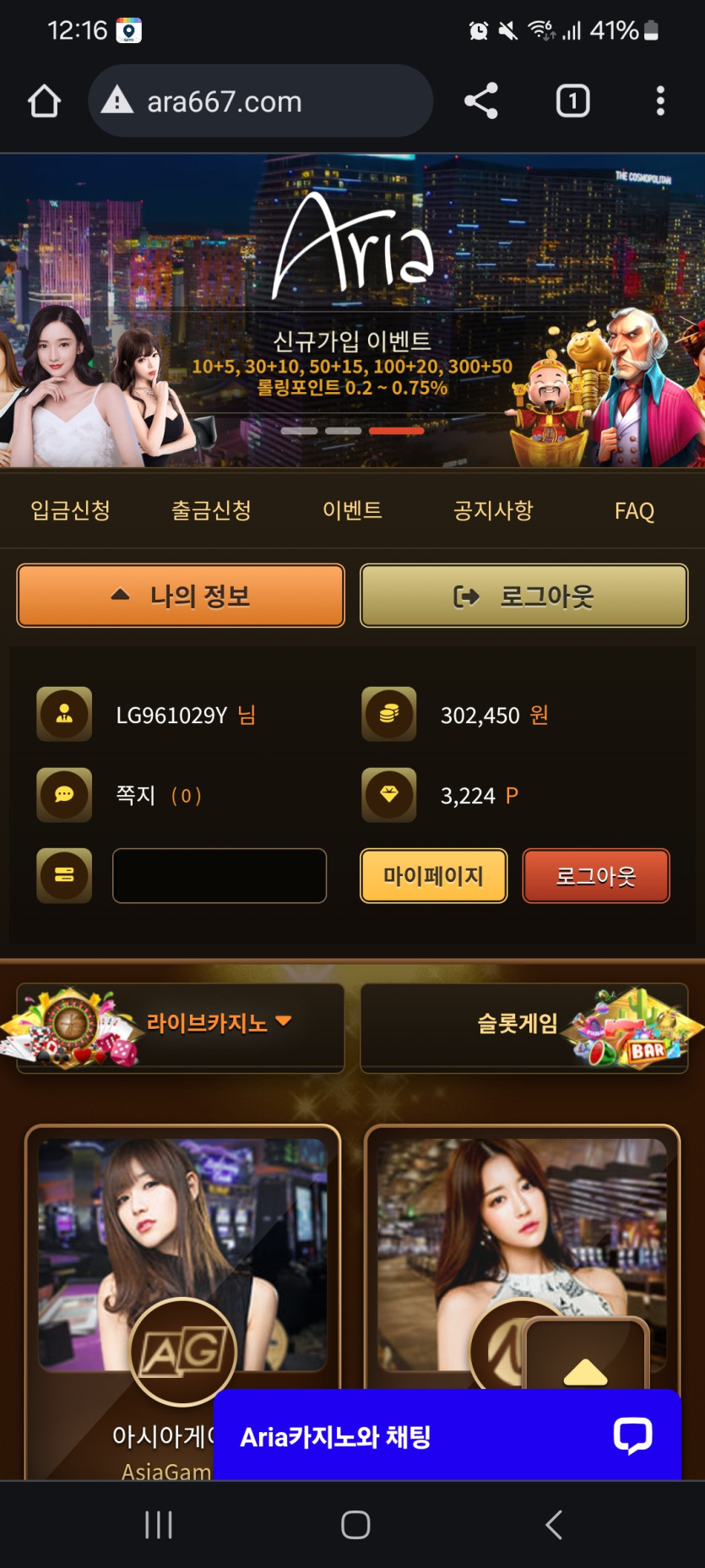 아리아 루징 맥스 환전대기(0)